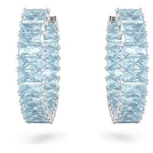 Swarovski Matrix blue hoop earrings. DISCONTINUED IN STORES (NEW, no box)